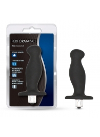 Чёрный вибростимулятор простаты Performance Prostimulator - Blush Novelties - в Абакане купить с доставкой