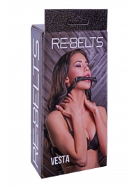 Кляп-трензель Vesta с металлическими кольцами - Rebelts - купить с доставкой в Абакане