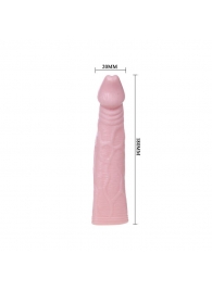 Телесная насадка с вибрацией Sex Expert - 18 см. - Sex Expert - в Абакане купить с доставкой