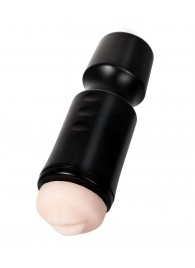 Мастурбатор-ротик A-Toys в черной колбе - A-toys - в Абакане купить с доставкой