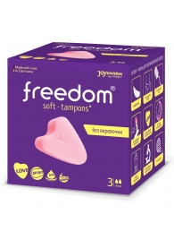 Женские гигиенические тампоны без веревочки FREEDOM mini - 3 шт. - Freedom - купить с доставкой в Абакане
