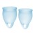 Набор голубых менструальных чаш Feel confident Menstrual Cup - Satisfyer - купить с доставкой в Абакане