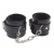 Черные оковы на ноги Obey Me Leather Ankle Cuffs - Chisa - купить с доставкой в Абакане