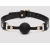 Черный кляп-шар Bound to You Faux Leather Ball Gag - Fifty Shades of Grey - купить с доставкой в Абакане