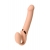 Телесный безремневой вибрострапон Vibrating Bendable Strap-On L - Strap-on-me - купить с доставкой в Абакане