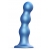 Голубая насадка Strap-On-Me Dildo Plug Balls size L - Strap-on-me - купить с доставкой в Абакане
