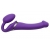 Фиолетовый безремневой вибрострапон Vibrating Bendable Strap-On - size L - Strap-on-me - купить с доставкой в Абакане
