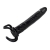 Чёрная насадка-фаллос для двойного проникновения INFLATABLE DILDO SLIM DONG  - 13,5 см. - Toyz4lovers - в Абакане купить с доставкой