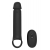 Черная насадка-удлинитель с вибрацией Vibrating Extender With Remote - Dream Toys - в Абакане купить с доставкой