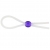 Прозрачное лассо с фиолетовой бусиной SILICONE COCK RING WITH BEAD LAVENDER - NMC - в Абакане купить с доставкой