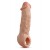 Телесная насадка-удлинитель Intrepid 9.25 Inch Realistic Penis Extender Sleeve - 23,5 см. - Blush Novelties - в Абакане купить с доставкой