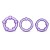 Набор из 3 фиолетовых эрекционных колец Stay Hard Beaded Cockrings - Blush Novelties - в Абакане купить с доставкой