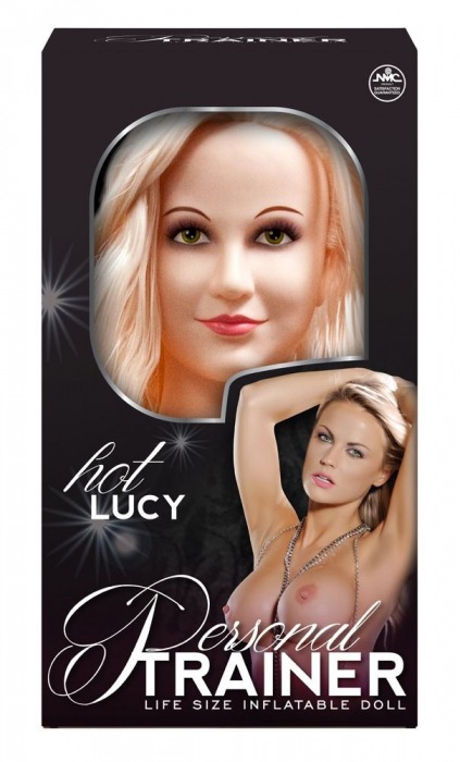 Надувная кукла с вибрацией и 2 любовными отверстиями Hot Lucy Lifesize Love Doll - NMC - в Абакане купить с доставкой