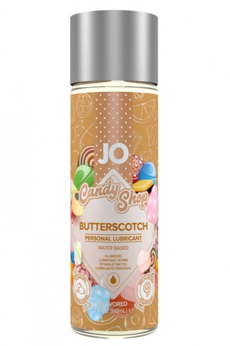 Смазка на водной основе Candy Shop Butterscotch с ароматом ирисок - 60 мл. - System JO - купить с доставкой в Абакане