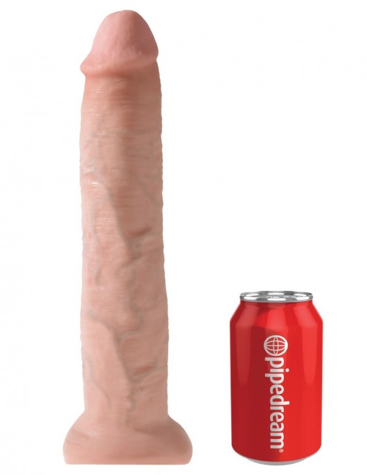 Телесный фаллоимитатор-гигант на присоске 13  Cock - 33 см. - Pipedream