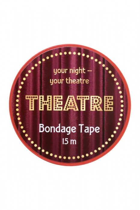 Красный бондажный скотч TOYFA Theatre - 15 м. - ToyFa - купить с доставкой в Абакане