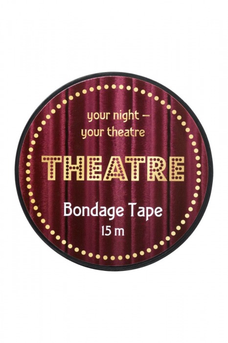 Черный бондажный скотч TOYFA Theatre - 15 м. - ToyFa - купить с доставкой в Абакане