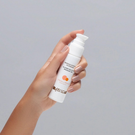 Универсальный массажный гель-смазка Allover Delicious Massage Gel с ароматом персика и аброкоса - 50 мл. - YESforLOV - купить с доставкой в Абакане