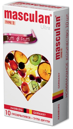 Жёлтые презервативы Masculan Ultra Tutti-Frutti с фруктовым ароматом - 10 шт. - Masculan - купить с доставкой в Абакане