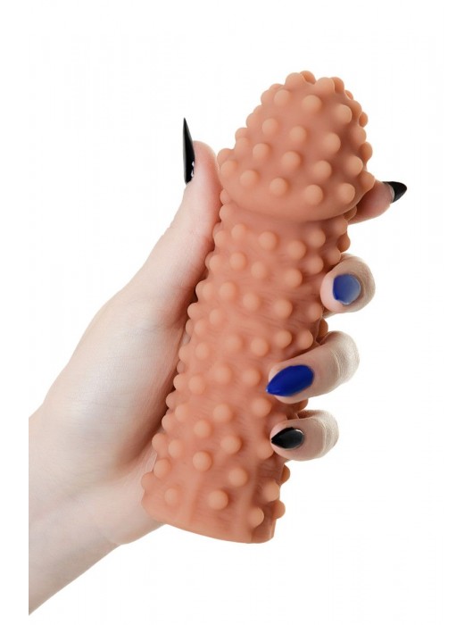 Телесная насадка на фаллос с бугорками KOKOS Extreme Sleeve 10 - 15,8 см. - KOKOS - в Абакане купить с доставкой