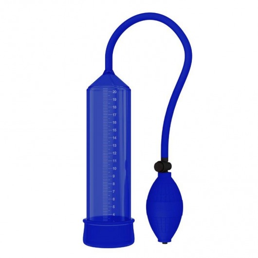 Синяя вакуумная помпа - 25 см. - Rubber Tech Ltd - в Абакане купить с доставкой