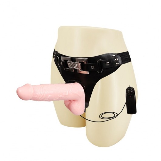 Реалистичный фаллоимитатор телесного цвета на трусиках Harness - 16,5 см. - Bior toys - купить с доставкой в Абакане