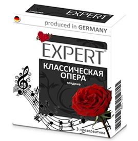 Гладкие презервативы Expert  Классическая опера  - 3 шт. - Expert - купить с доставкой в Абакане