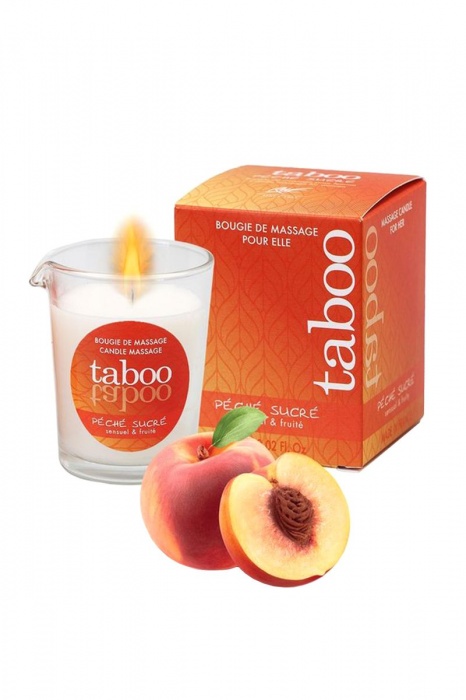 Массажное аромамасло с афродизиаками для женщин RUF Taboo Peche sucre - 60 гр. - RUF - купить с доставкой в Абакане