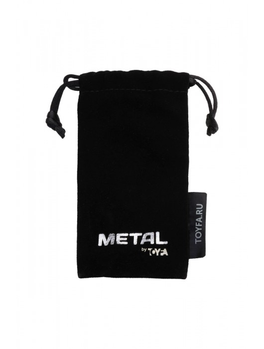 Серебристая коническая анальная пробка с красным кристаллом-сердечком - 7 см. - ToyFa - купить с доставкой в Абакане