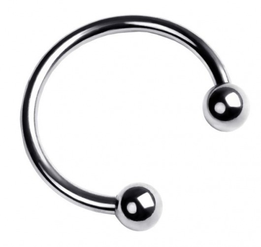 Серебристая подкова на головку пениса - ToyFa - купить с доставкой в Абакане