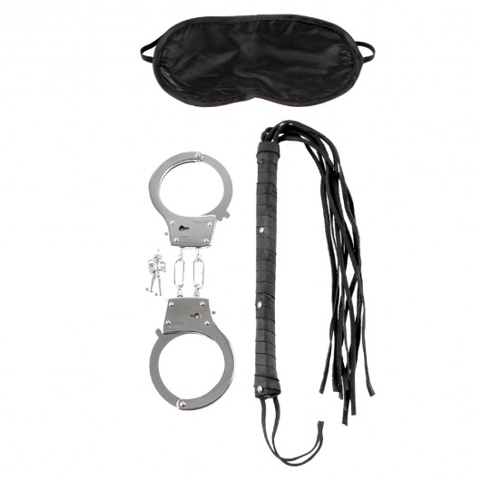 Набор для эротических игр Lover s Fantasy Kit - наручники, плетка и маска - Pipedream - купить с доставкой в Абакане