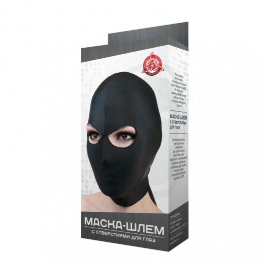 Чёрная маска-шлем с отверстием для глаз - Джага-Джага - купить с доставкой в Абакане