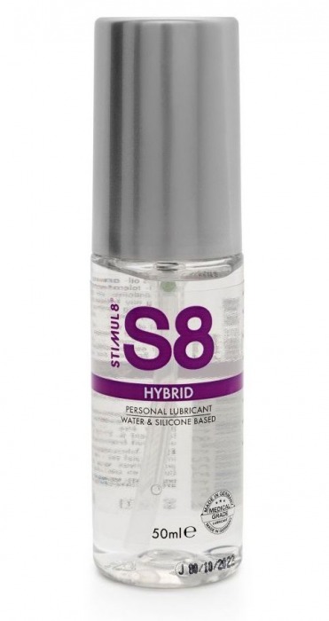 Cмазка на водно-силиконовой основе S8 Hybrid - 50 мл. - Stimul8 - купить с доставкой в Абакане