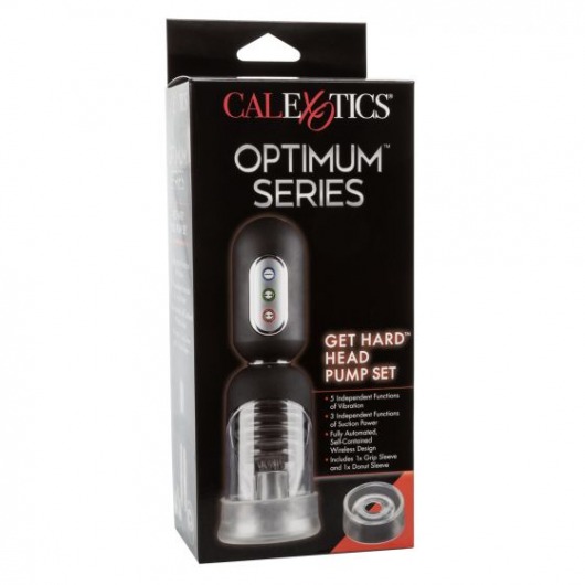 Автоматическая вакуумная помпа с вибрацией Get Hard Head Pump Set - California Exotic Novelties - в Абакане купить с доставкой