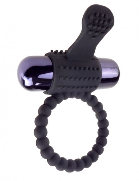 Черное эрекционное виброкольцо Vibrating Silicone Super Ring - Pipedream - в Абакане купить с доставкой