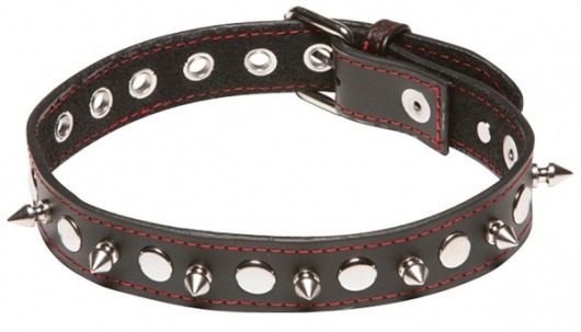 Ошейник с шипами X-Play Spiked Collar - Allure Lingerie - купить с доставкой в Абакане