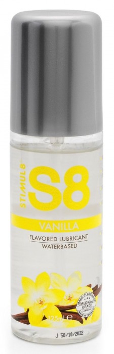 Лубрикант на водной основе Stimul8 Flavored Lube с ванильным ароматом - 125 мл. - Stimul8 - купить с доставкой в Абакане