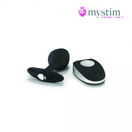 Черная пробка Mystim Rocking Vibe S с возможностью подключения к электростимулятору - 9,7 см. - MyStim - купить с доставкой в Абакане