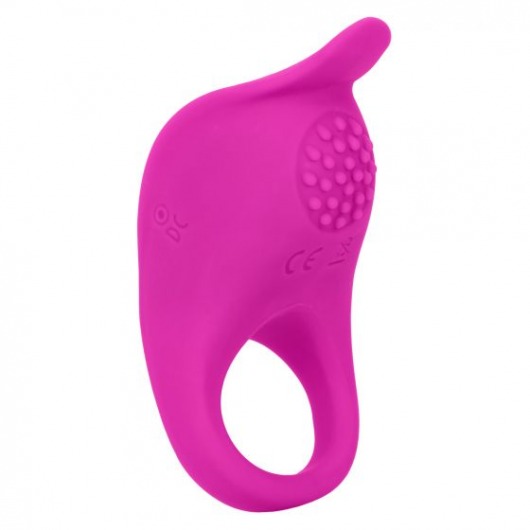 Ярко-розовое эрекционное виброкольцо Silicone Rechargeable Teasing Enhancer - California Exotic Novelties - в Абакане купить с доставкой