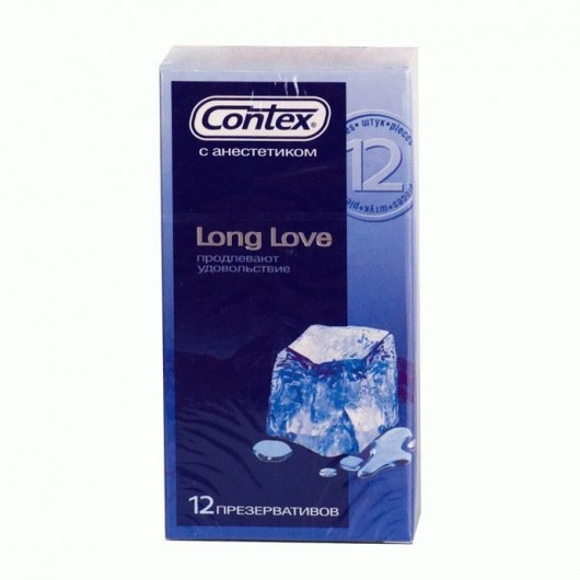 Презервативы с продлевающей смазкой Contex Long Love - 12 шт. - Contex - купить с доставкой в Абакане