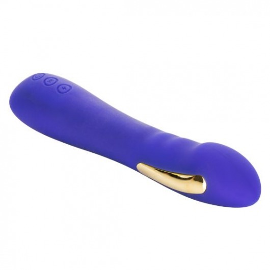 Фиолетовый вибратор с электростимуляцией Intimate E-Stimulator Petite Wand - 18,5 см. - California Exotic Novelties - купить с доставкой в Абакане