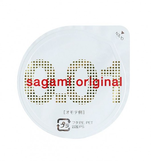 Супертонкий презерватив Sagami Original 0.01 - 1 шт. - Sagami - купить с доставкой в Абакане