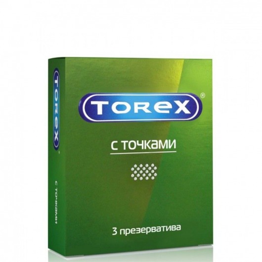 Текстурированные презервативы Torex  С точками  - 3 шт. - Torex - купить с доставкой в Абакане