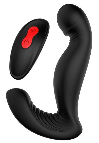Черный вибромассажер простаты SWIRLING P-PLEASER - Dream Toys - в Абакане купить с доставкой