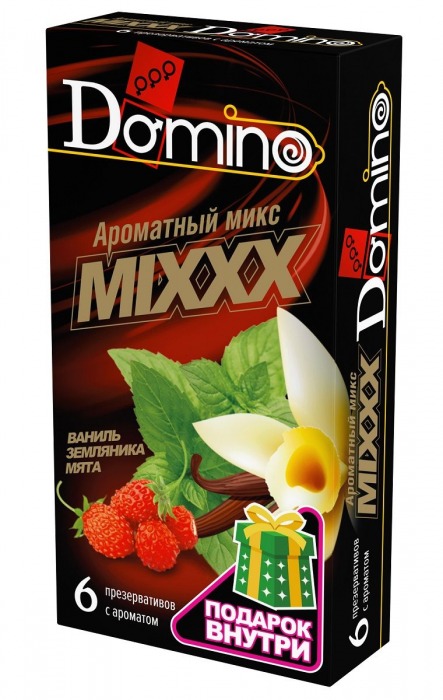 Ароматизированные презервативы DOMINO  Ароматный микс  - 6 шт. - Domino - купить с доставкой в Абакане