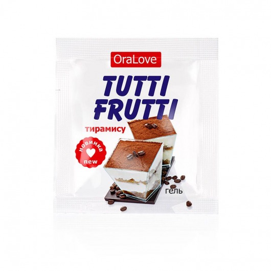 Пробник гель-смазки Tutti-frutti со вкусом тирамису - 4 гр. - Биоритм - купить с доставкой в Абакане