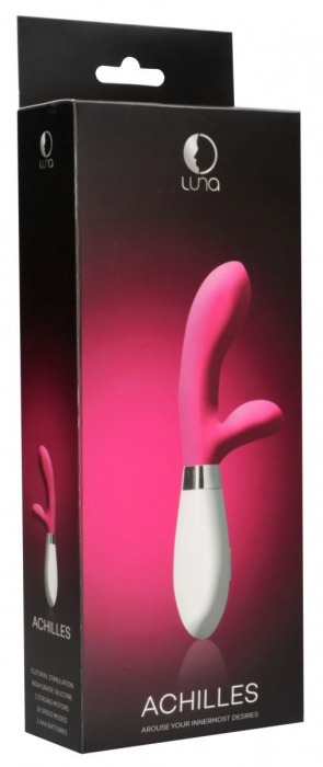 Розовый вибратор-кролик Achilles - 20,5 см. - Shots Media BV