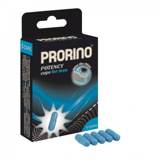 БАД для мужчин ero black line PRORINO Potency Caps for men - 5 капсул - Ero - купить с доставкой в Абакане