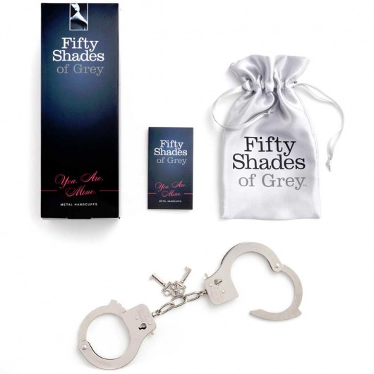 Металлические наручники Metal Handcuffs - Fifty Shades of Grey - купить с доставкой в Абакане