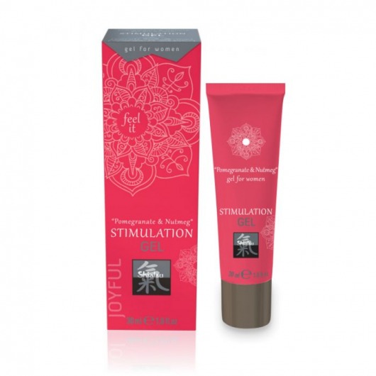 Возбуждающий интимный гель для двоих STIMULATION GEL Pomegranate   Nutmeg - 30 мл. - Shiatsu - купить с доставкой в Абакане